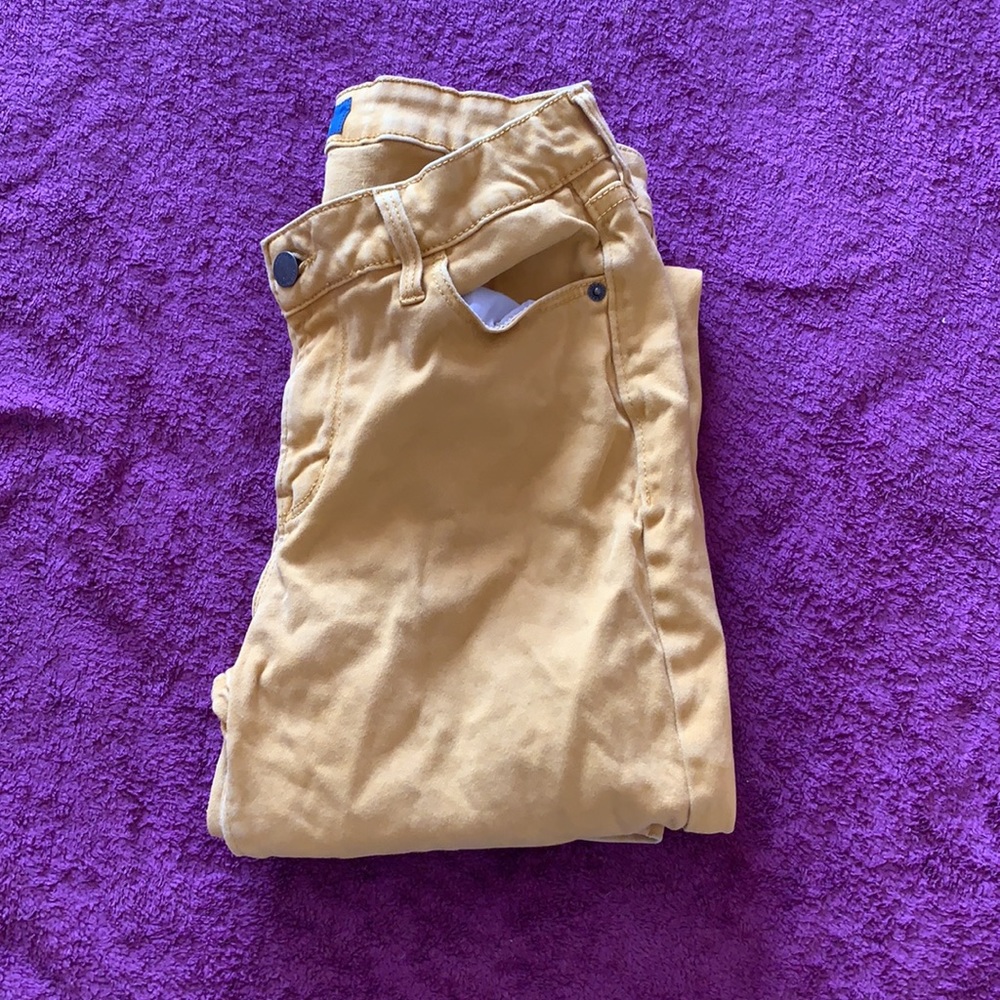 Old Navy midrise jeans, yellow